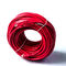 Padrão vermelho do ANSI do cabo de remendo 23AWG do PVC 250Mbps Cat6 4P